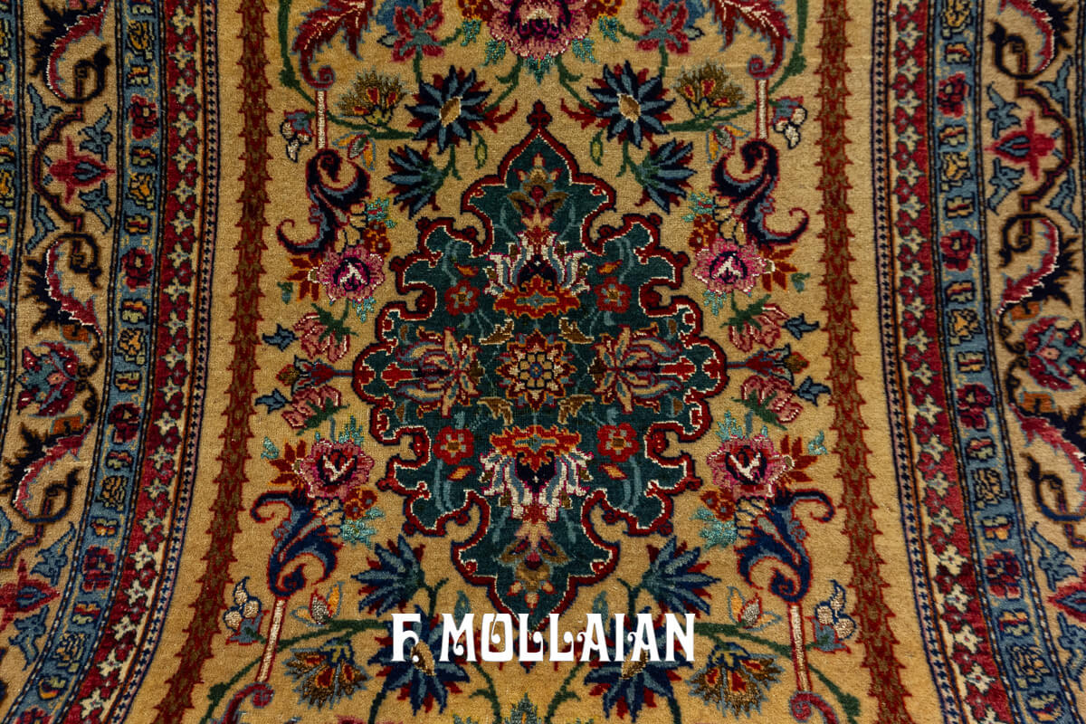 Antique Tehran Part Silk Rug n°:268990